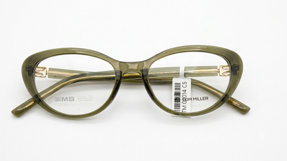 Tom Miller Designer Cat-Eye Optical Frame (Olive Green Tortoise) - H00014